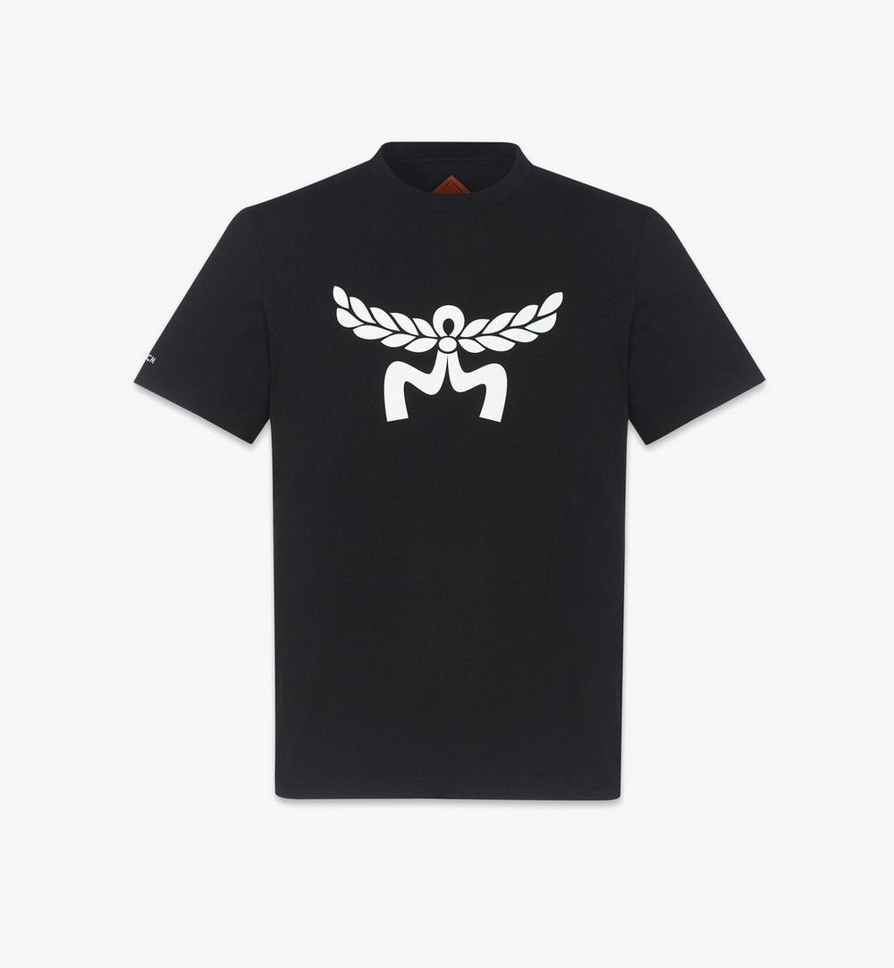 Laurel Logo Print T-Shirt in Organic Cotton 1 Laurel Logo Print T-Shirt in Organic Cotton 1